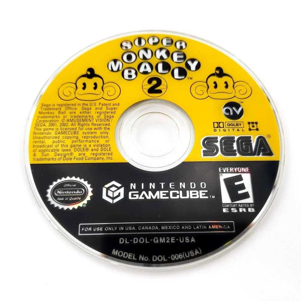 Super Monkey Ball 2 Nintendo GameCube Complete Tested & Works